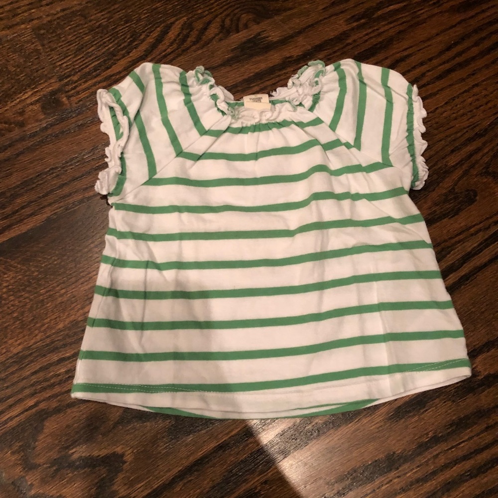 Tucker and Tate green stripe shirt